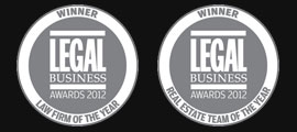 Law Firm and Real Esate Team of the year LBA 2012