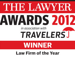 Winner: Law Firm of the Year - The Lawyer Awards 2012