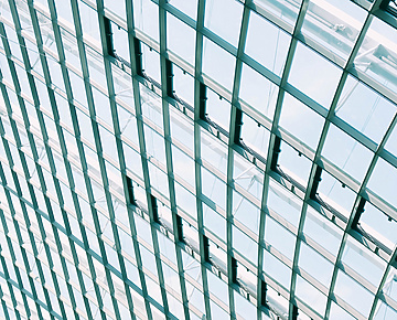 abstract glass building