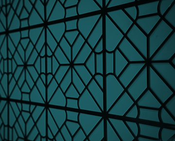 abstract interior teal
