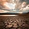 Broken mud depicting drought