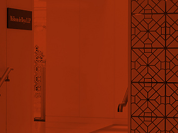 Orange overlay on a Mishcon Interior