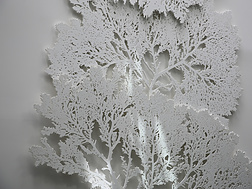 a white tree cut out