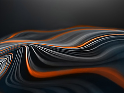 black and orange lines