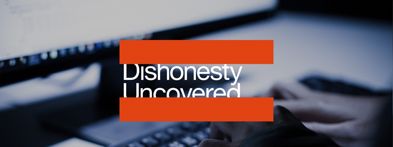 Dishonesty uncovered logo