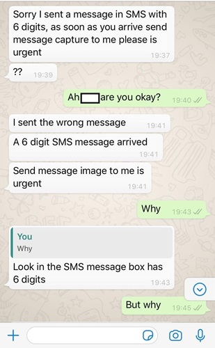 WhatsApp Conversation Screenshot