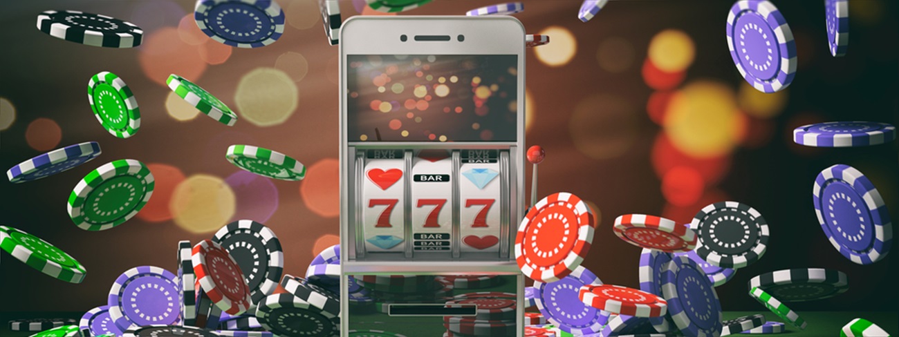 Mobile gambling game with gambling chips