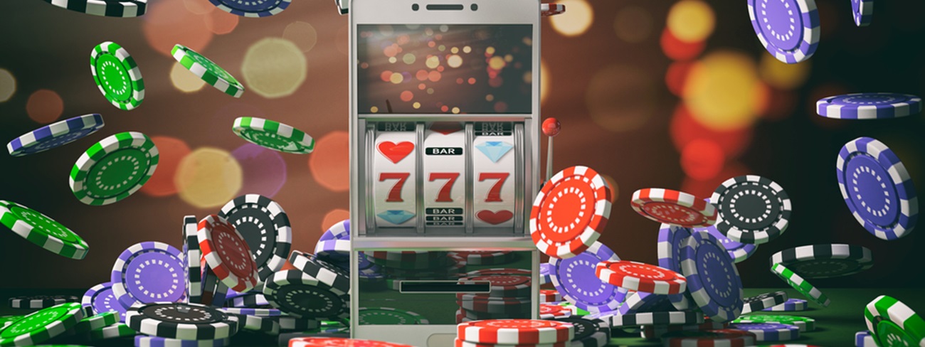 Mobile gambling game with gambling chips