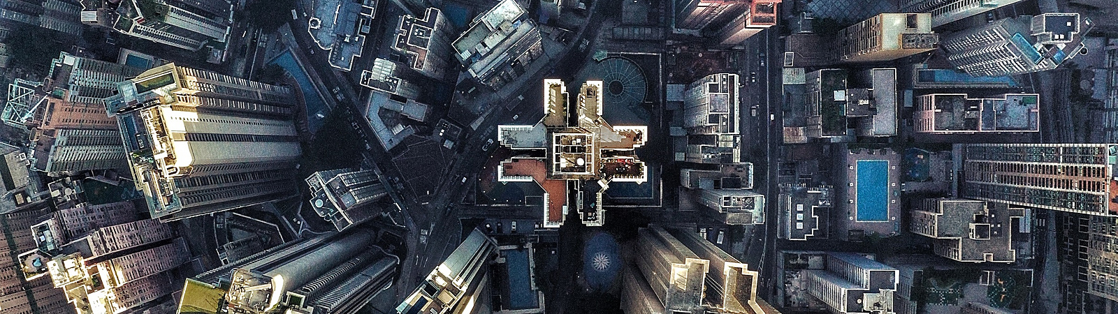 Birdseye view of Hong Kong