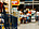 supermarket cart on aisle