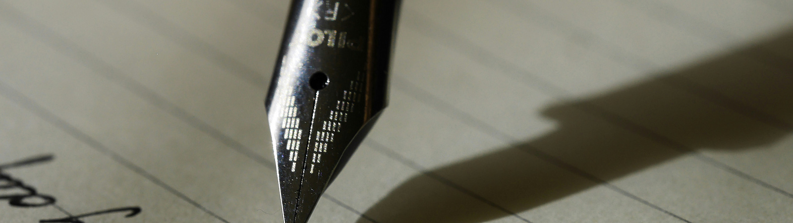 Writing with a fountain pen