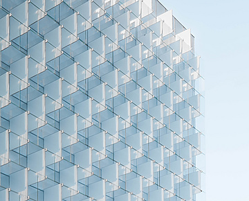 abstract glass building