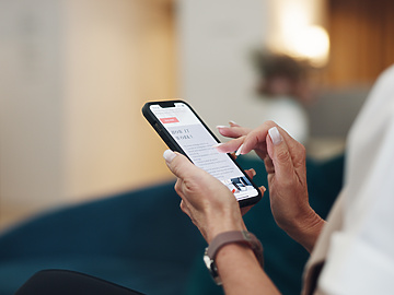 person on their phone