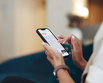 person on their phone