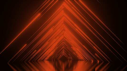 a red and orange lines in a triangle shape