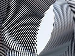 abstract curved building