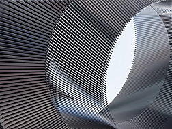 abstract curved building