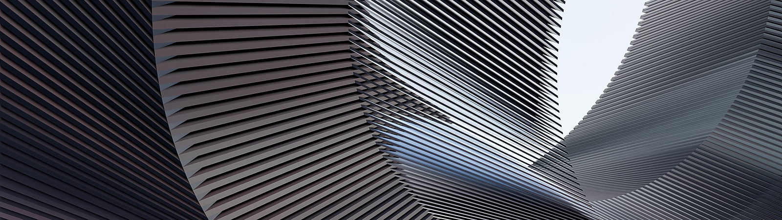 abstract curved building