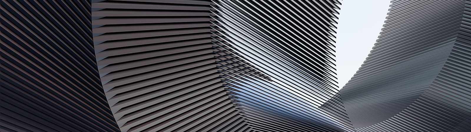 abstract curved building