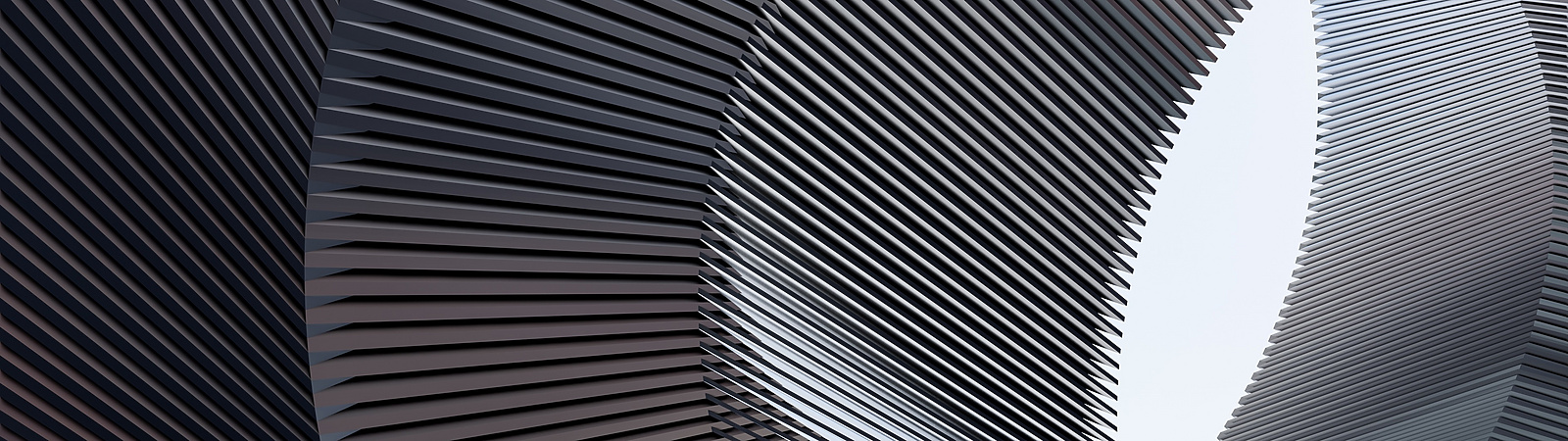 abstract curved building