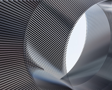 abstract curved building