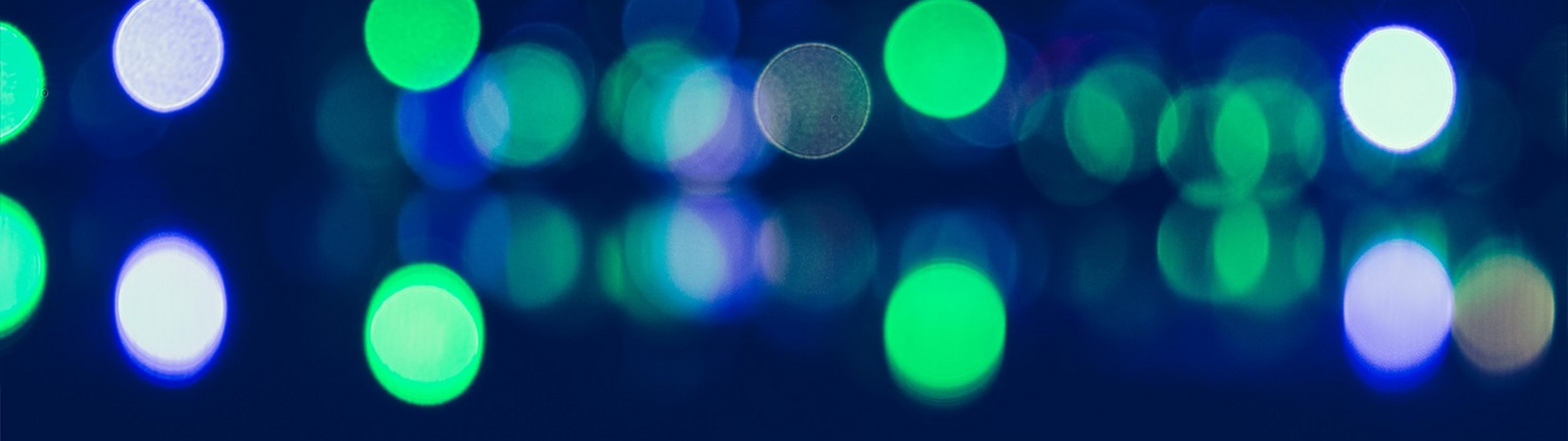 Blurred lights on a dark background