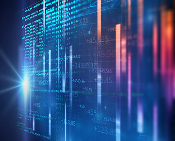 a computer screen with numbers and lines