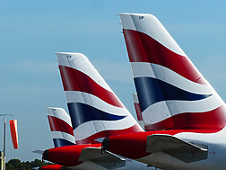 the tail fin of a plane