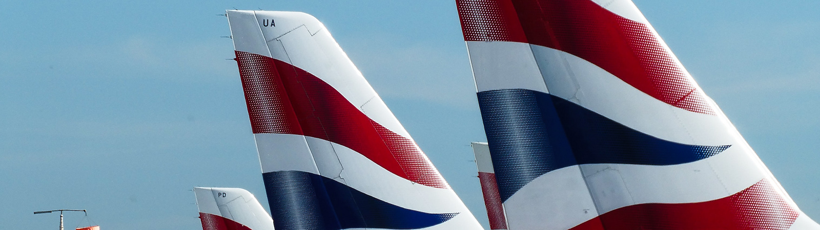 the tail fin of a plane