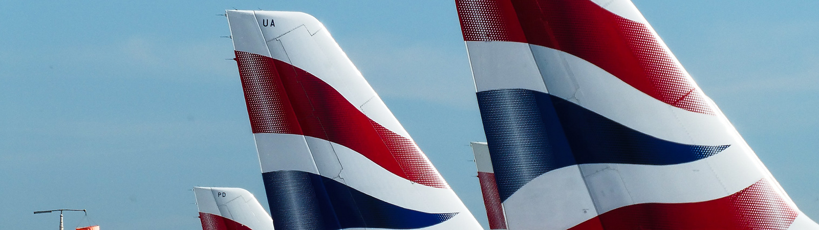 the tail fin of a plane