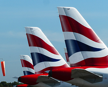 the tail fin of a plane