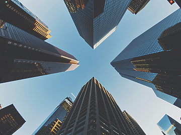 Tall skyscrapers in Calgary