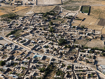 birdseye view of Afghanistan