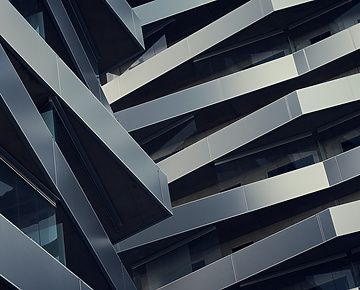 The folding exterior of Tuletornen creates an interesting mix of shadows and highlights