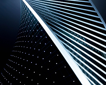 a tall building with persony windows