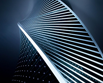 a tall building with persony windows