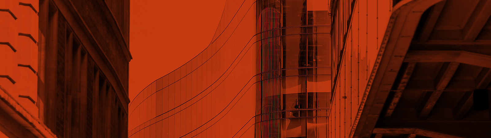 a tall glass building