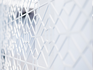 a close up of a white wall