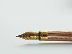 gold fountain pen