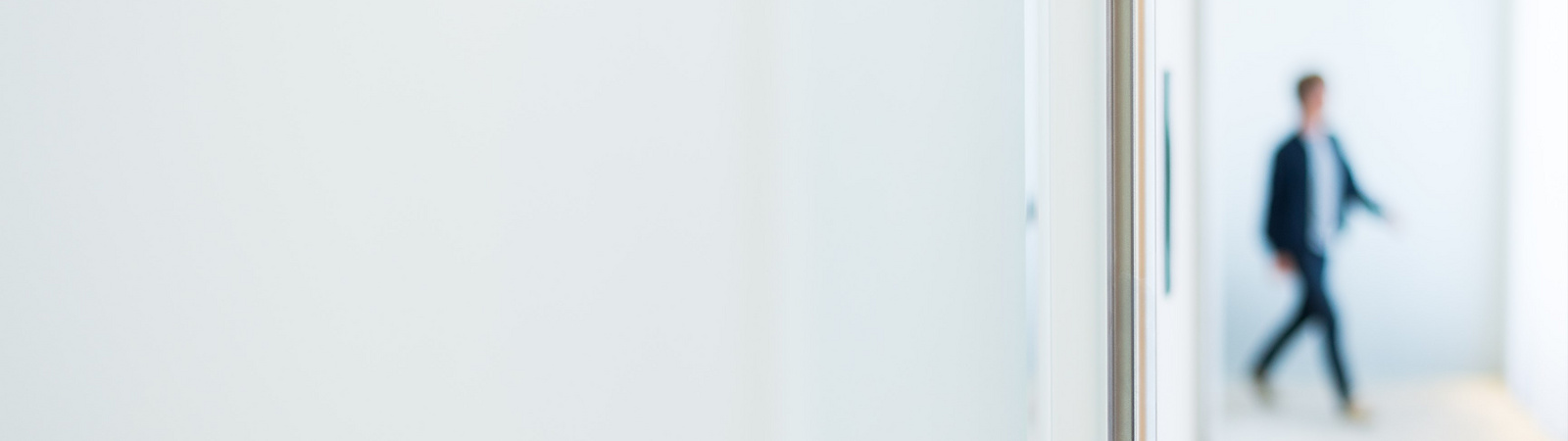 a person walking in a room