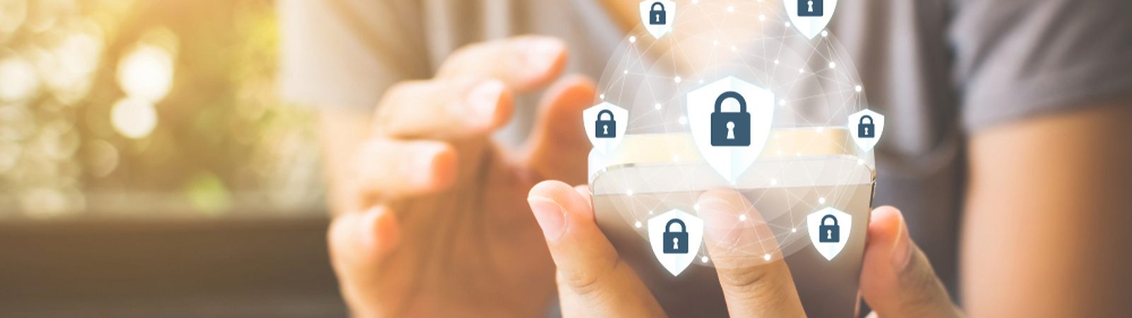 a person holding a cell phone