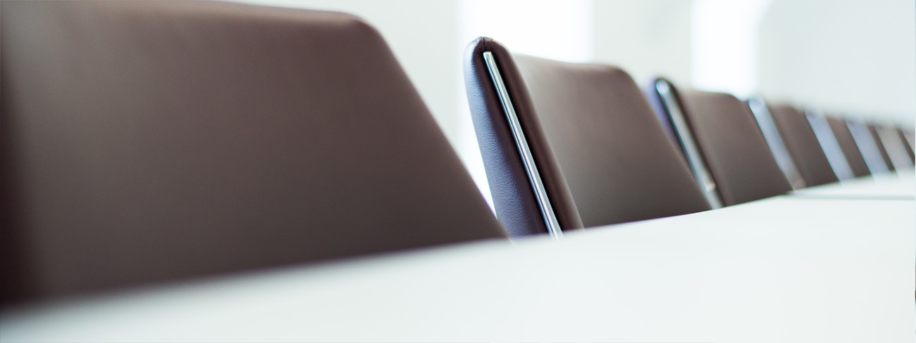 Brown leather chairs in Mishcon de Reya offices