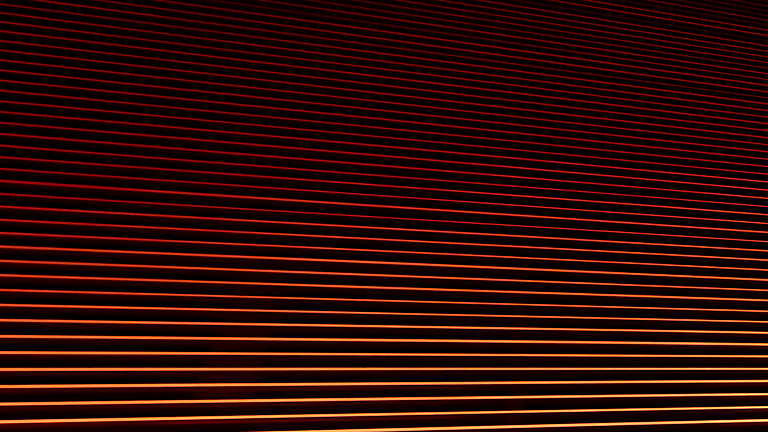 Abstract orange and black lines