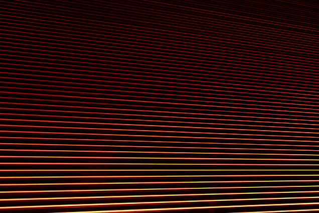 Abstract orange and black lines