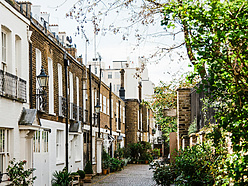 row of terrace houses in the UK