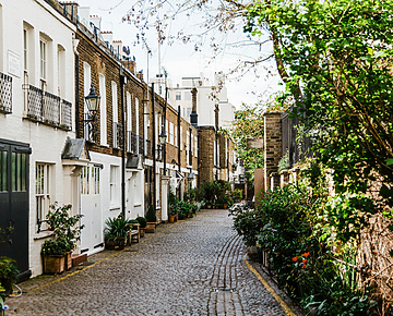 row of terrace houses in the UK