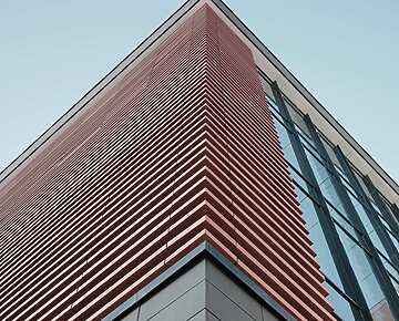 Building with cladding