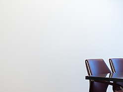 a table and chairs in a room