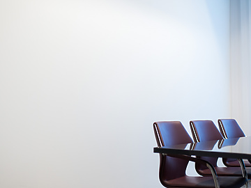 a table and chairs in a room
