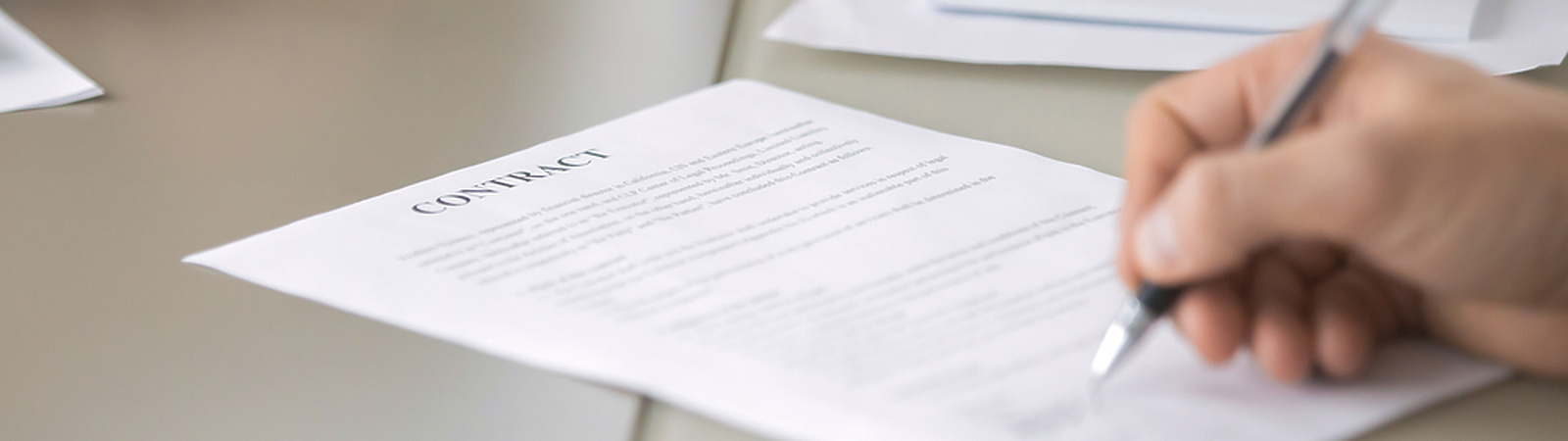 Contract sigining